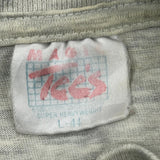 Made In USA Single Stitch Magic Tees Graphic T-Shirt - Large Grey Cotton