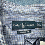 Ralph Lauren Checked Shirt - Large Blue Cotton
