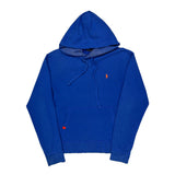 Polo By Ralph Lauren Hoodie - Large Blue Cotton