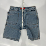 Replay Denim Shorts - 34W 11L Blue Denim