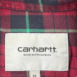 Carhartt Checked Flannel Shirt - XL Green Cotton