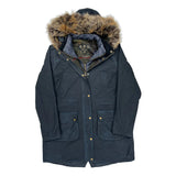 Barbour Parka - Large Navy Polyester