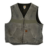 Carhartt Sherpa Lined Vest - XL Gray Cotton