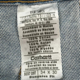 Carhartt Carpenter Jeans - 34W 30L Blue Cotton