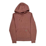 Relaxed Fit Carhartt Hoodie - Medium Red Cotton Blend