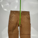 Carhartt Double Knee Carpenter Pants - 34W 32L Brown Cotton