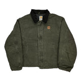 Made In USA Carhartt Arctic Jacket - 3XL Green Cotton