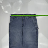 Carhartt Double Knee Carpenter Pants - 38W 30L Blue Cotton