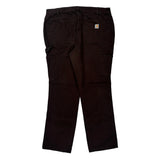 Carhartt Carpenter Trousers - 37W UK 18 Brown Cotton