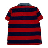 Age 24 Months Ralph Lauren Striped Polo Shirt - 3XS Red Cotton