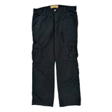 Wrangler Cargo Pants - 34W 30L Black Cotton