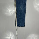 569 Levis Slim Jeans - 24W UK 2 Blue Cotton