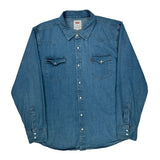 Levis Denim Shirt - 2XL Blue Cotton