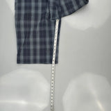 Dickies Checked Shorts - 36W 10L Blue Cotton