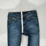 True Religion Slim Fit Jeans - 31W 26L Blue Cotton