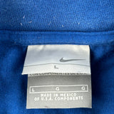 Nike Long Sleeve T-Shirt - Large Blue Cotton