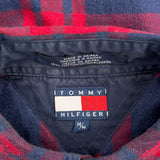 Tommy Hilfiger Checked Flannel Shirt - Medium Blue Cotton