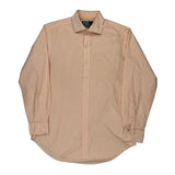 Polo By Ralph Lauren Checked Shirt - Medium Orange Cotton