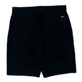 Dickies Shorts - 32W 11L Black Cotton Blend