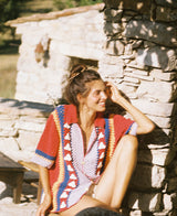 Blouse Harrison Shirt Lavender-Red