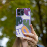 Lavender Alphabet Soup iPhone 16 Case