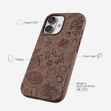 Chocolate Brown Autumn Sweets iPhone 17 Case