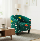 Anyseat Christmas Green Chair Cover – Dustproof Tub Slipcover for Home Décor