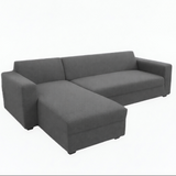 Anyseat 4-Seater Sofa Cover – Plain Gray Style Slipcover for Living Room Chair Protection