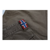 Napapijri Trousers - 32W 28L Brown Cotton