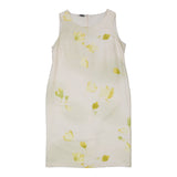 Krizia Midi Dress - Large Cream Silk