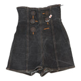 Age 5-6 Fendissime Denim Shorts - 22W 15L Black Cotton