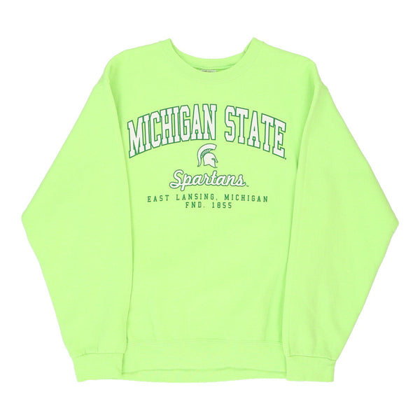 Michigan State Champion Sweatshirt - Medium Green Cotton Blend