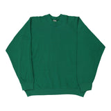Fruit Of The Loom Sweatshirt - XL Green Cotton Blend