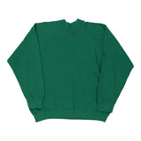 Fruit Of The Loom Sweatshirt - XL Green Cotton Blend