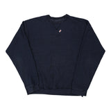 Hanes Sweatshirt - Large Navy Cotton Blend