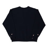 Fruit Of The Loom Sweatshirt - Large Navy Cotton Blend