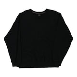 Fruit Of The Loom Sweatshirt - Large Black Cotton Blend