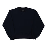 Fruit Of The Loom Sweatshirt - Small Navy Cotton Blend