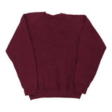 Made in USA Discus College Sweatshirt - Small Burgundy Cotton Blend