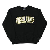 Edison State College Mv Sport College Sweatshirt - Medium Black Cotton Blend
