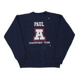 Deca Hanes College Sweatshirt - Medium Navy Cotton Blend