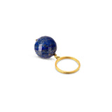 Bubble Lapis Lazuli Gold Ring (adjustable)