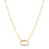 Daphne Gold Paperclip Link Chain Necklace