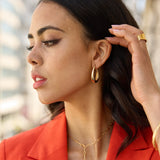 Lola Large Curve Hoop Earrings