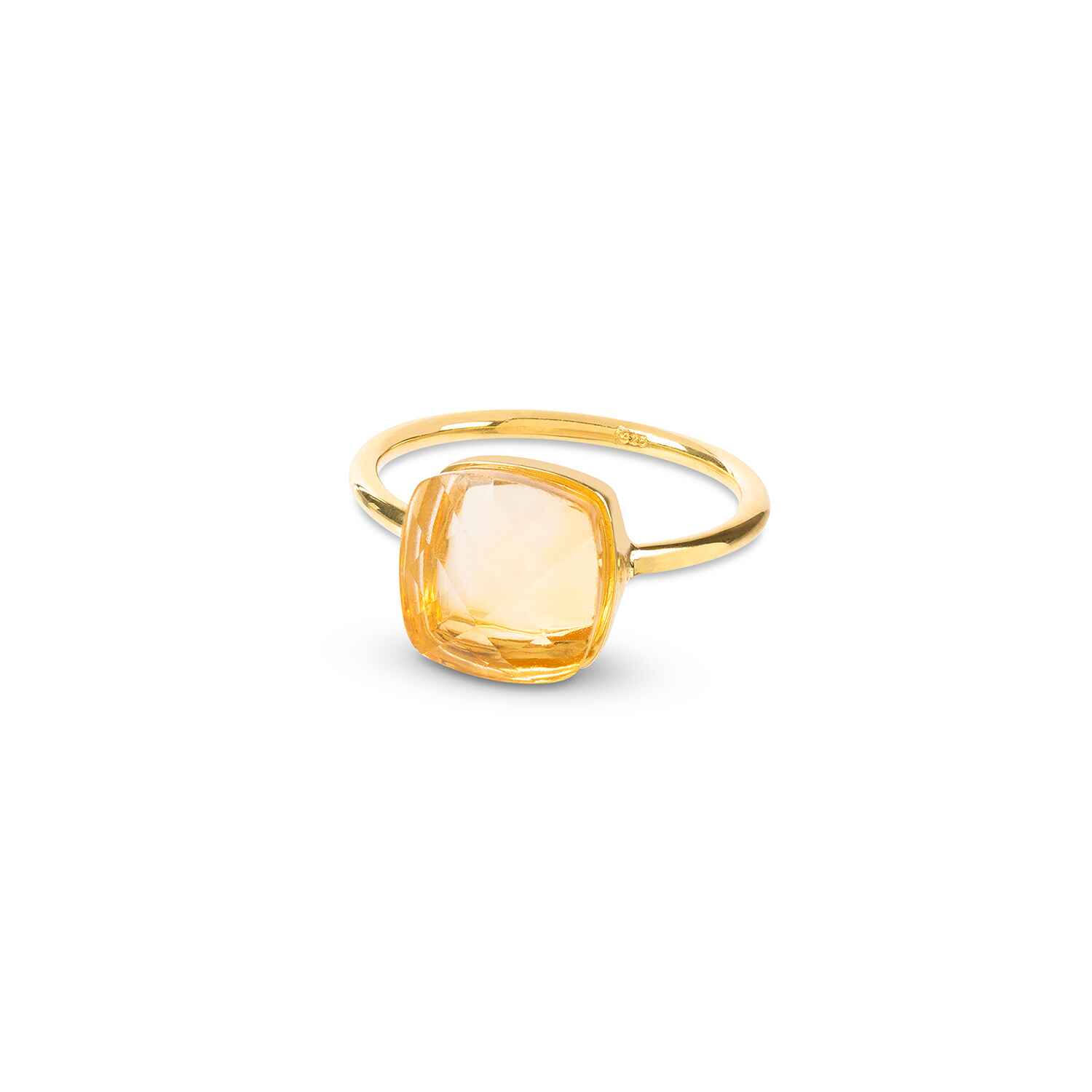 Amadeus Sophia Citrine Gold Ring Citrine Ring sustainable