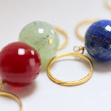 Bubble Green Aventurine Ring (size adjustable)