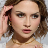 Katia Gold Chain Necklace with Teardrop Tassels