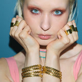 Otto Pebble Gold Bangle