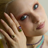 Sophia Amethyst Gold Ring