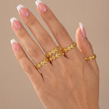 Tellus Gold Stacking Ring (adjustable) - Amadeus